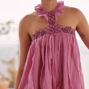 Anthropologie Jellyfish Halter Mini Dress